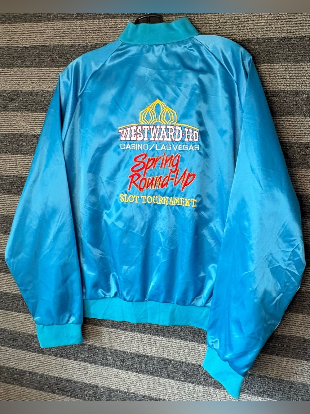 Vintage 80’s Westward Ho Hotel & Casino Las Vegas Satin Jacket Men’s Large EUC